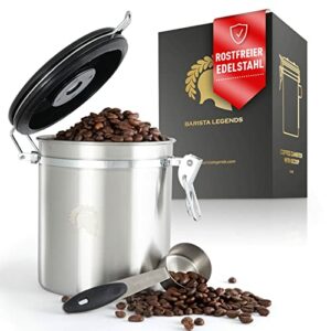 Barista Legends Kaffeedose | 500g Silber
