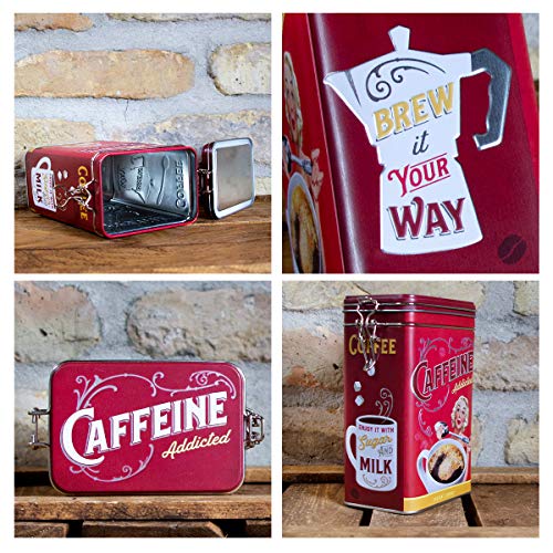 Nostalgic-Art Retro Koffieblik Triumph - 1,3 Liter - Vintage Motor Design - Luchtdichte Opbergblik