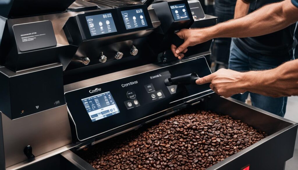 Moderne Technologie in der Kaffeerösterei