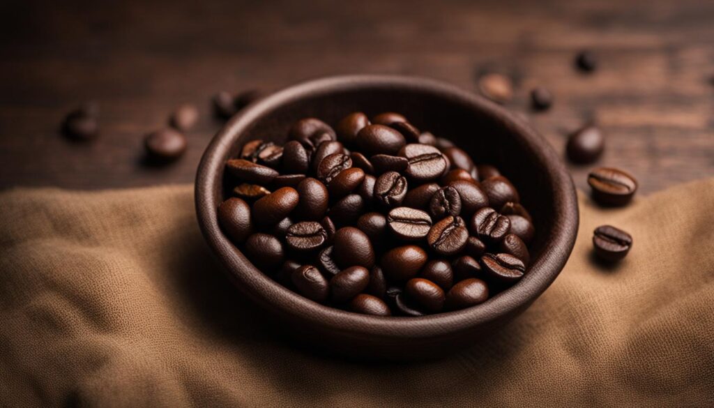 helle und dunkle Kaffeebohnen